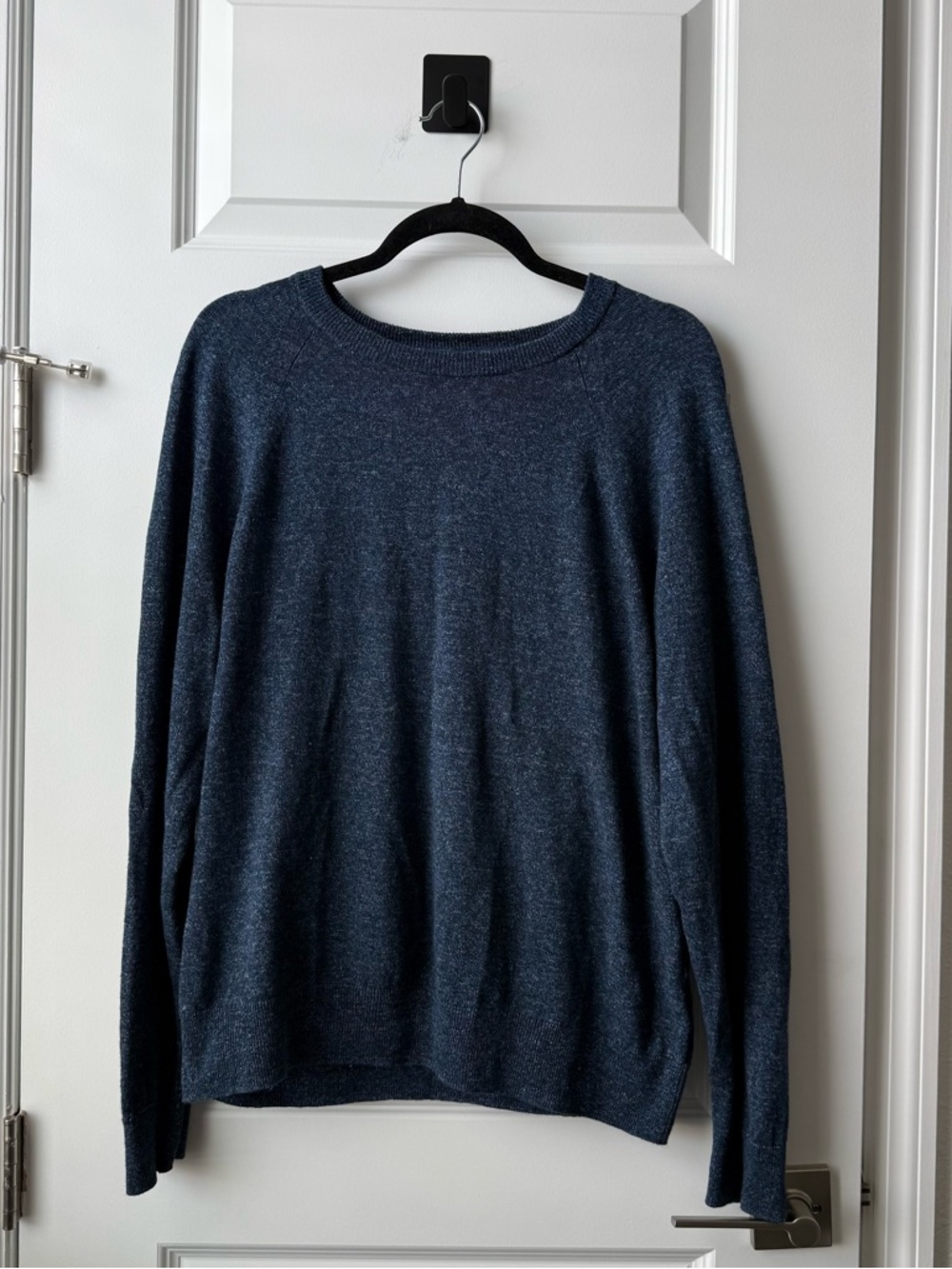 J.Crew Men’s Blue Linen Cotton Crewneck Sweater Size Large